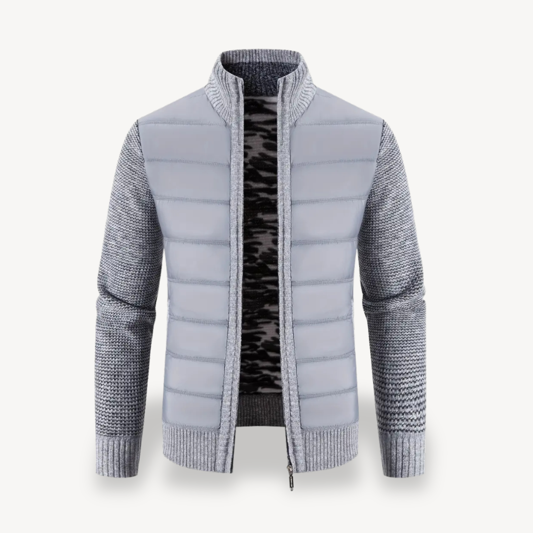 Men's Knitted Hybrid Puffer Jacket | Loravelle