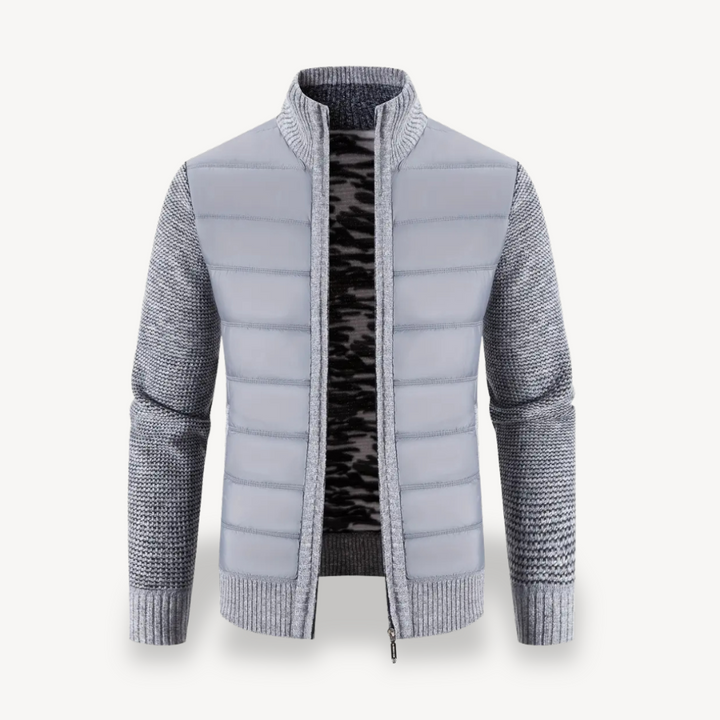 Men's Knitted Hybrid Puffer Jacket | Loravelle
