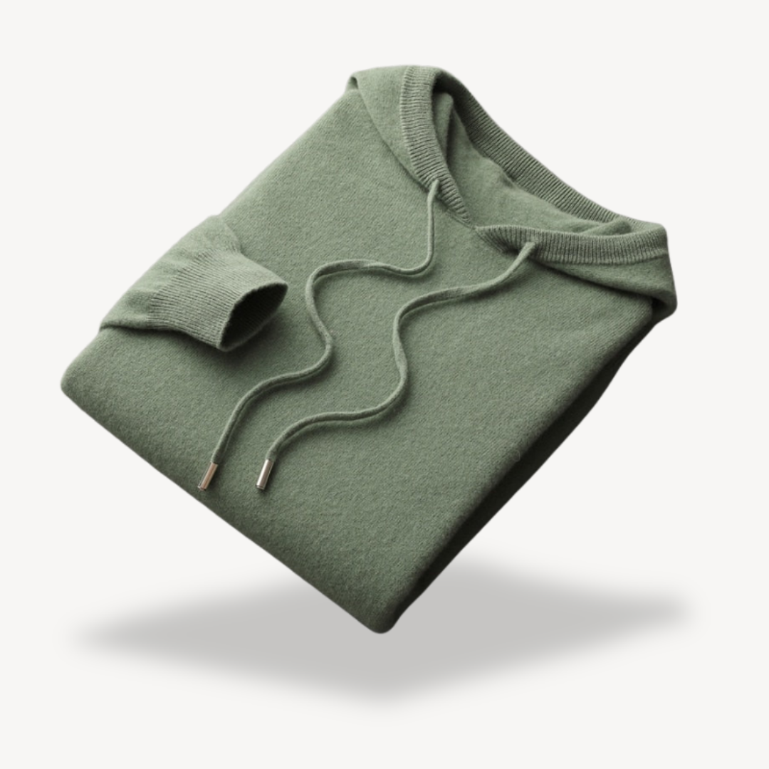 Men's Cashmere Knit Hoodie Sweater | Loravelle