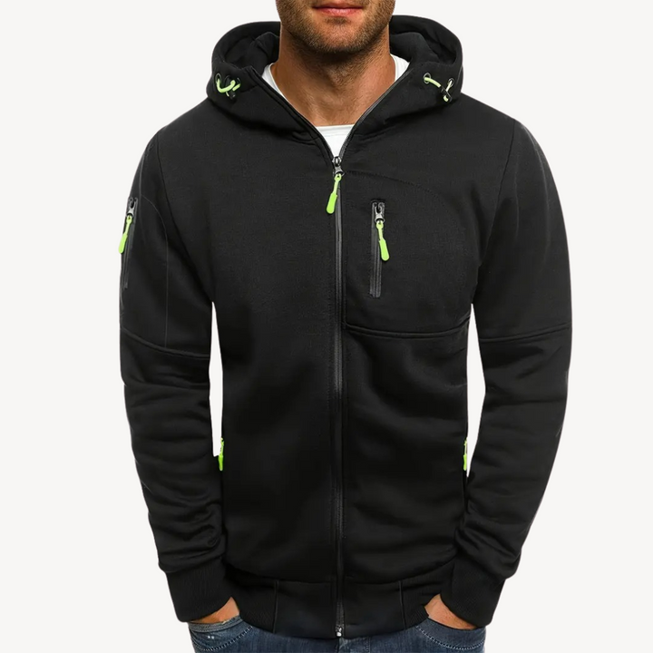 Men's Zip Hoodie Cotton Fleece | Loravelle