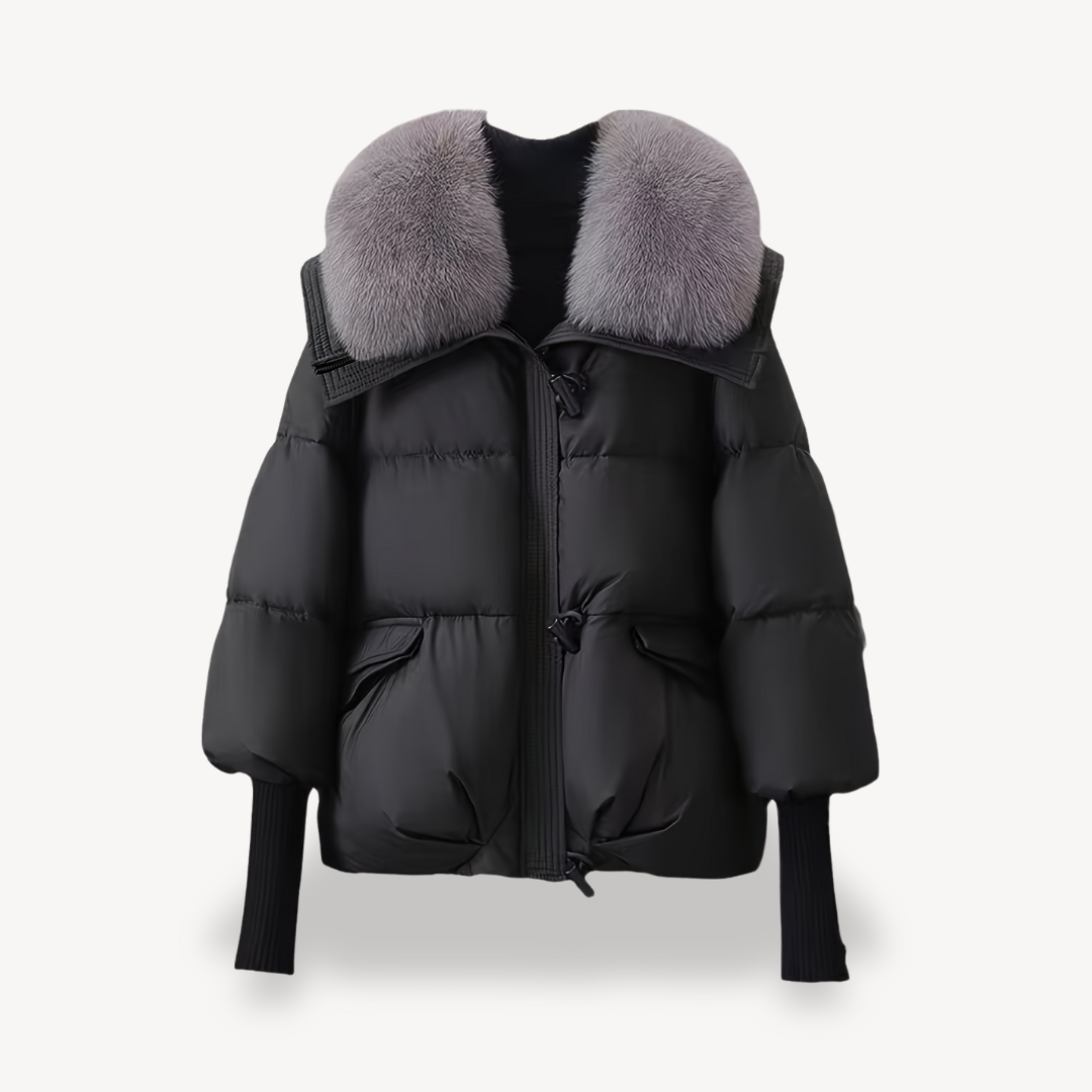 Women’s Faux Fur Collar Puffer Jacket | Loravelle