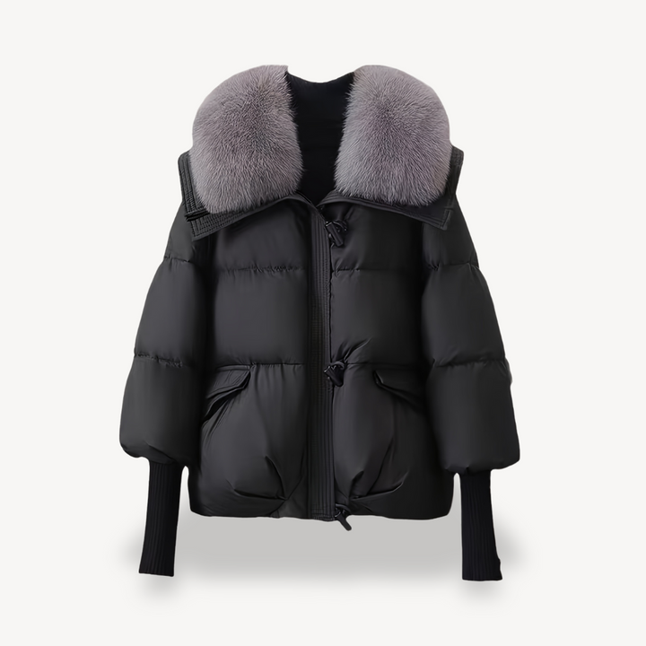 Women’s Faux Fur Collar Puffer Jacket | Loravelle