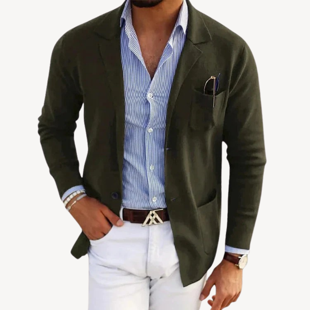 Men's Lightweight Cotton Blazer Jacket | Loravelle