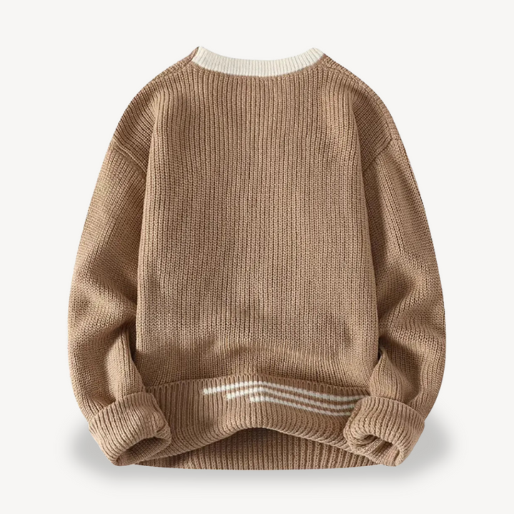 Men's Ribbed Knit Sweater | Loravelle