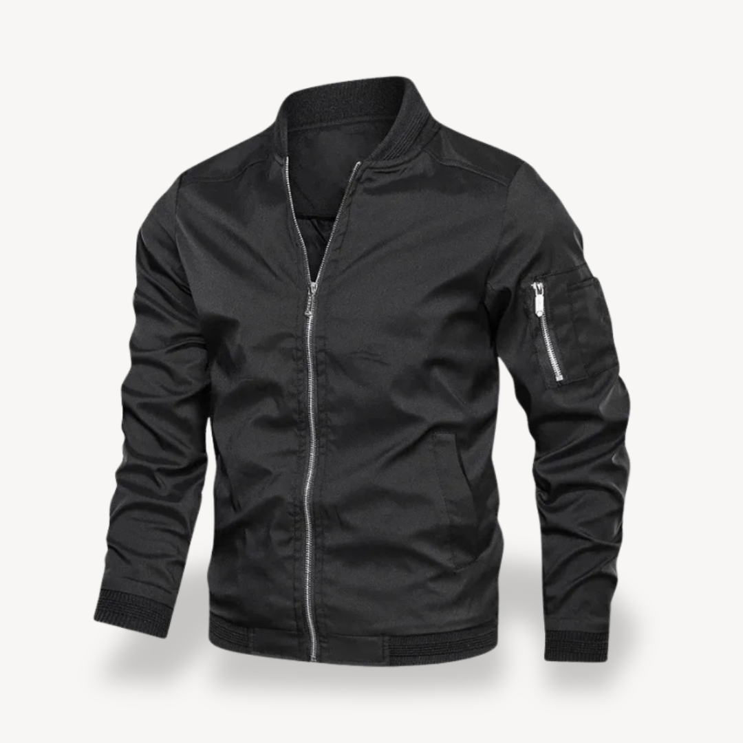 Men's Lightweight Polyester Bomber Jacket | Loravelle