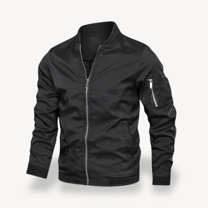 Men's Lightweight Polyester Bomber Jacket | Loravelle