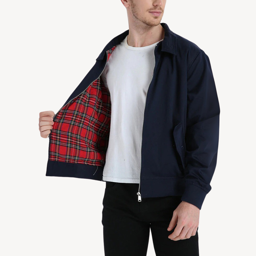 Men's Zip-Up Bomber Jacket | Loravelle