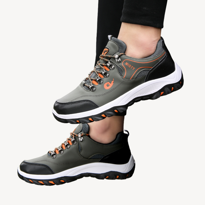 Men’s Orthopedic Hiking Trainers Leather | Loravelle