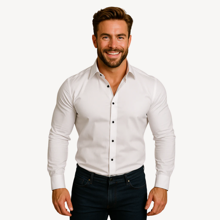 Men's Wrinkle-Free Long Sleeve Shirt | Loravelle