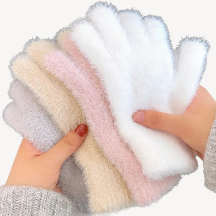 Women's Fuzzy Gloves | Loravelle