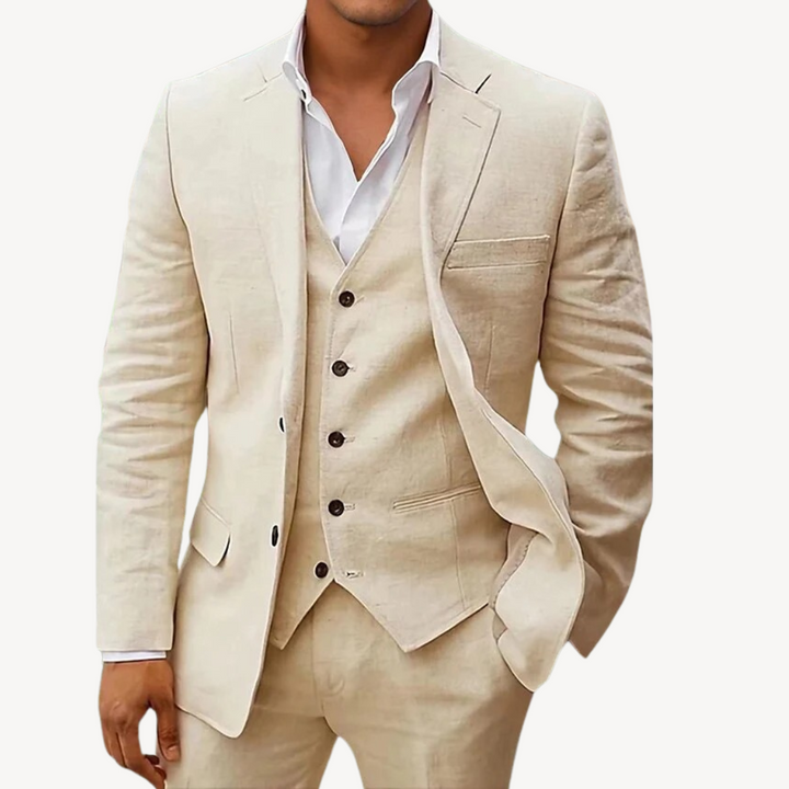 Men’s 3-Piece Linen Suit | Loravelle