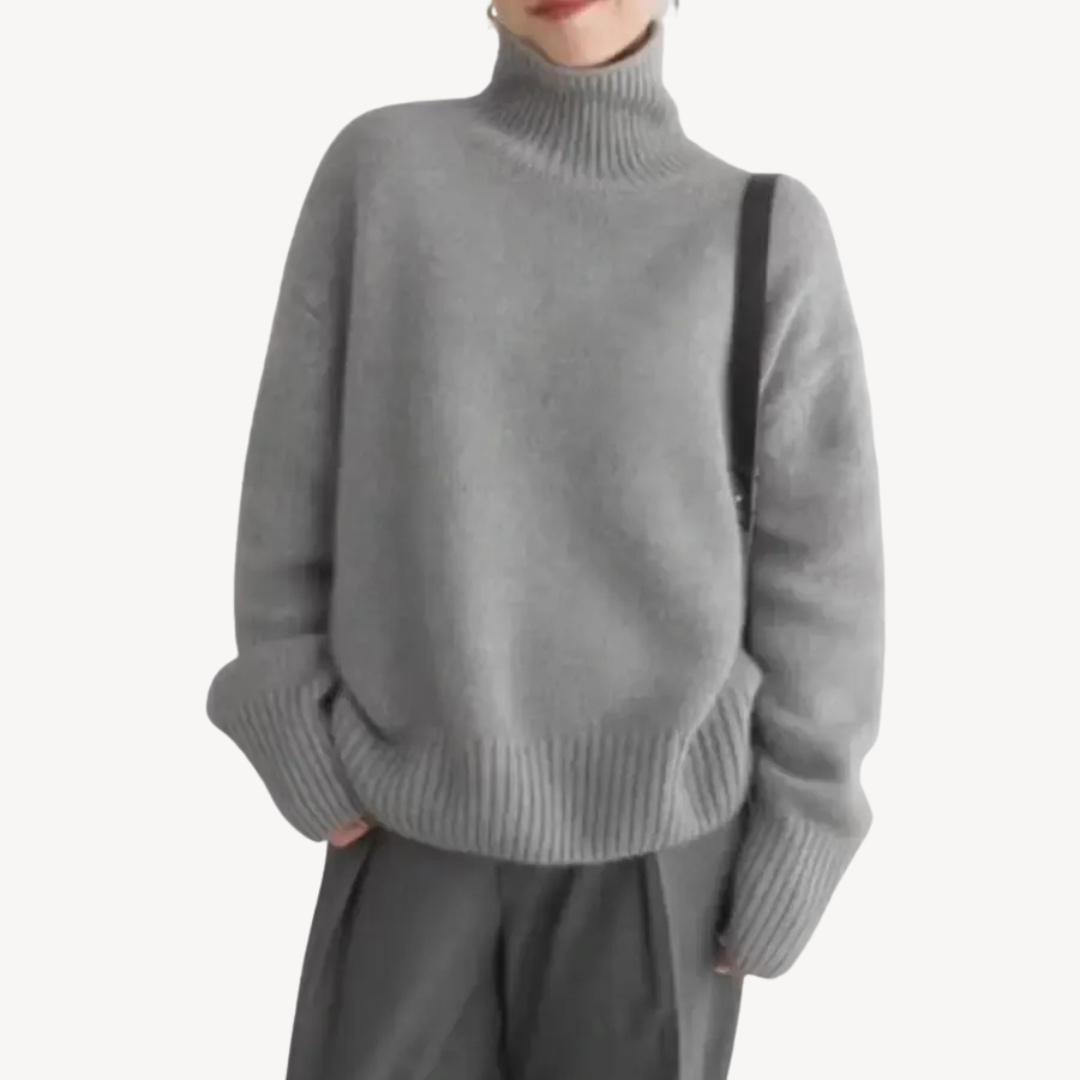 Women's Turtleneck Knit Sweater | Loravelle