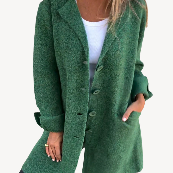 Women's Wool Blend Longline Button Front Coat | Loravelle