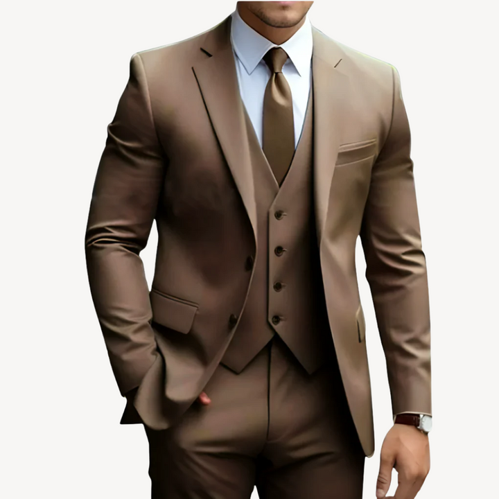 Men's Wool Blend 3-Piece Suit | Loravelle