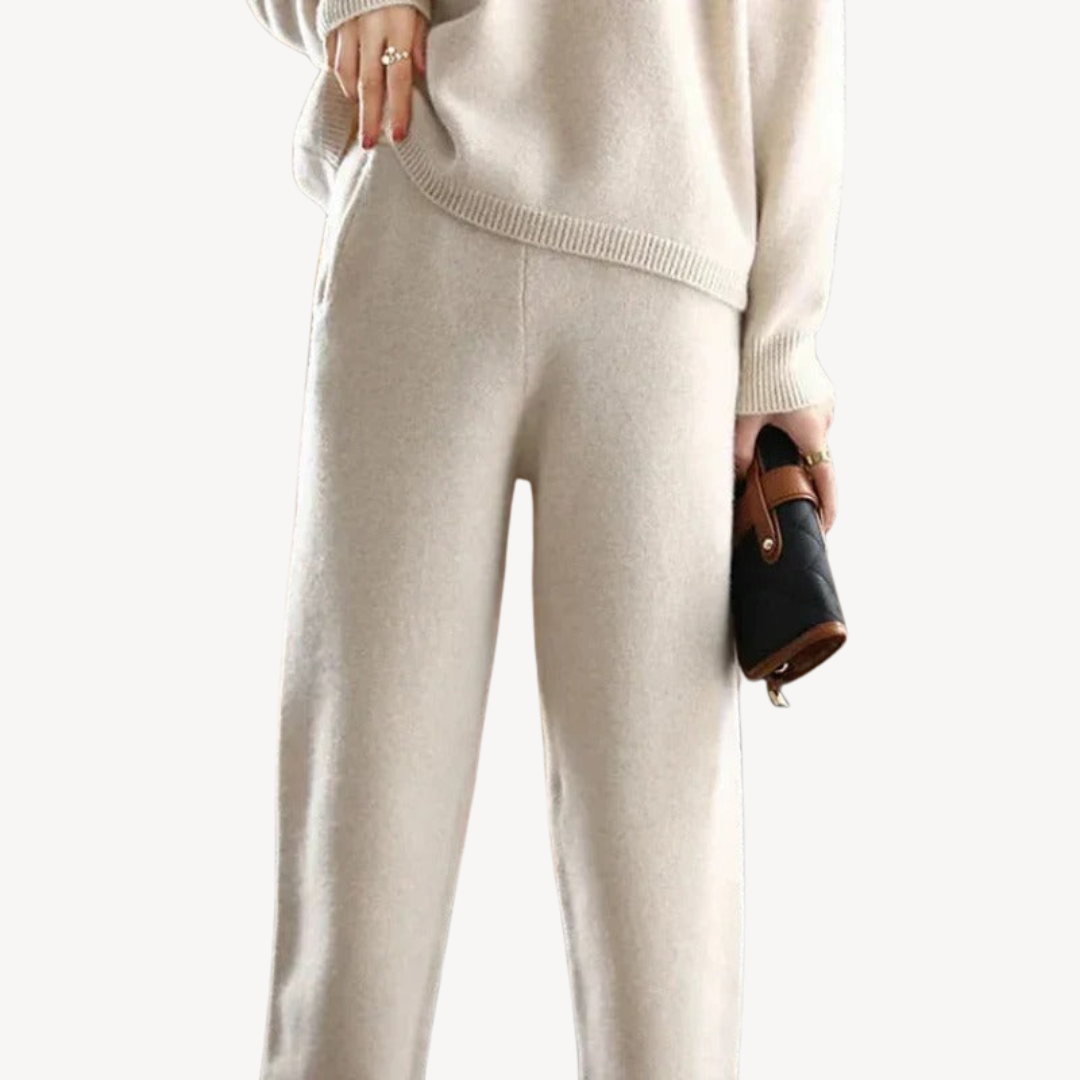 Casual Polo Knit Sweater Set for Women | Loravelle