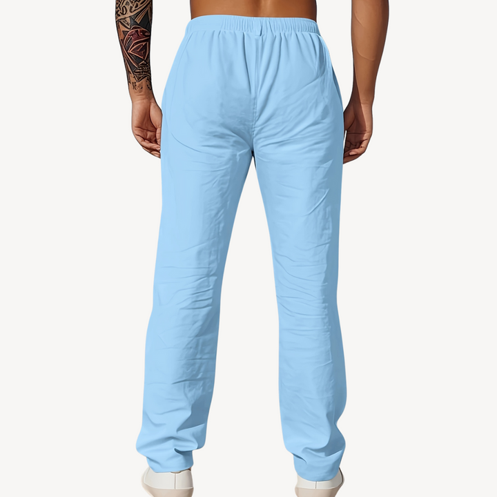 Men’s Linen Drawstring Pants – Casual Comfortable Trousers | Loravelle
