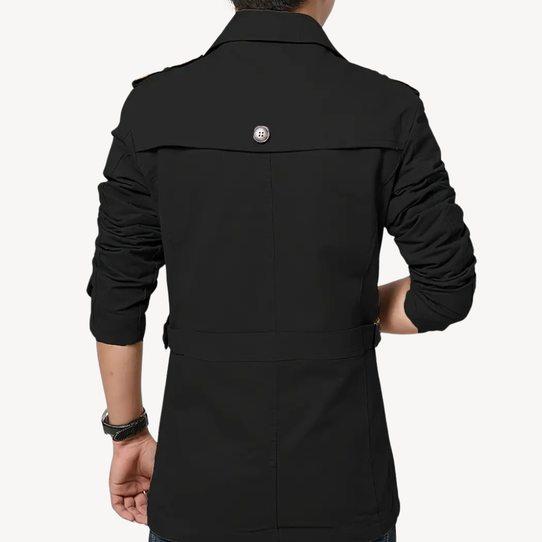 Men's Cotton Blend Trench Coat | Loravelle