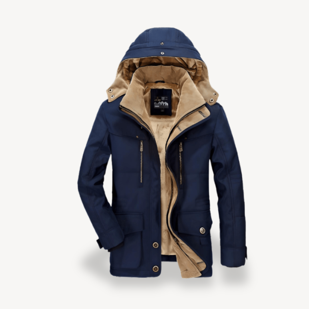 Men's Waterproof Winter Jacket with Hood | Loravelle