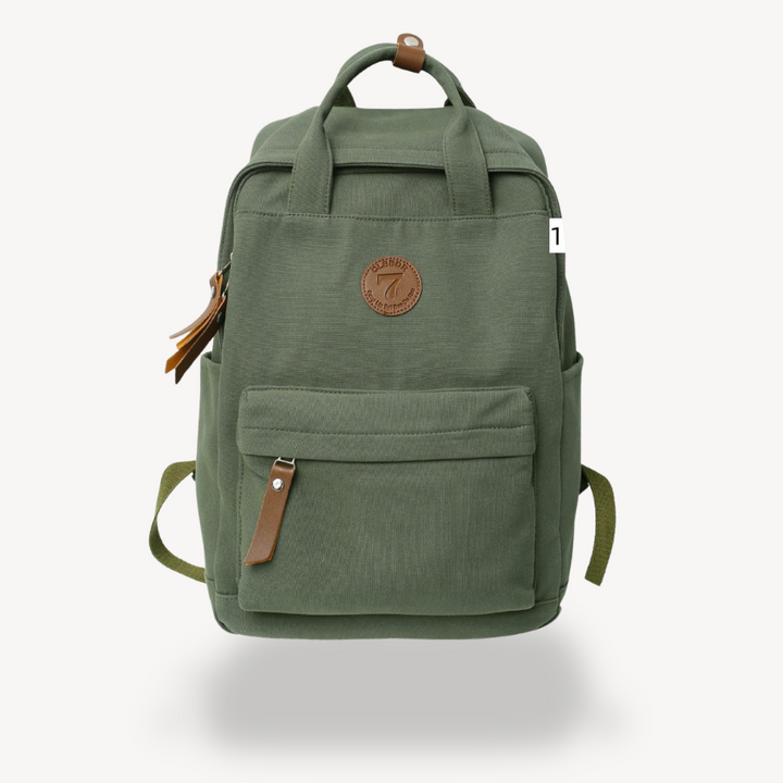 Unisex Canvas School Backpack | Loravelle