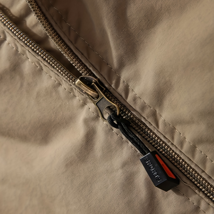Men’s Casual Polyester Zip Jacket | Loravelle