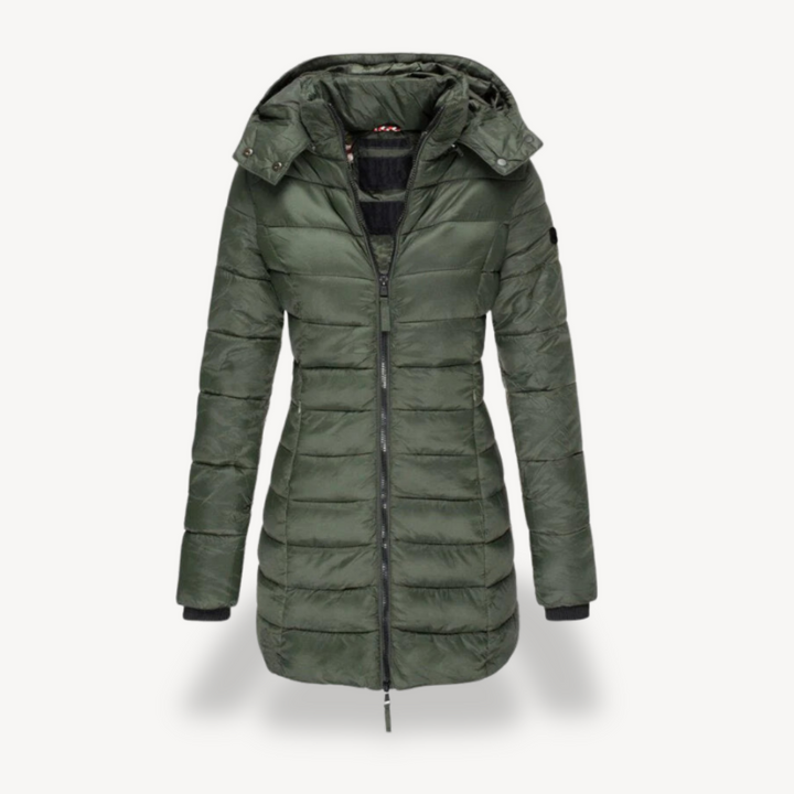 Women's Puffer Jacket with Hood | Loravelle
