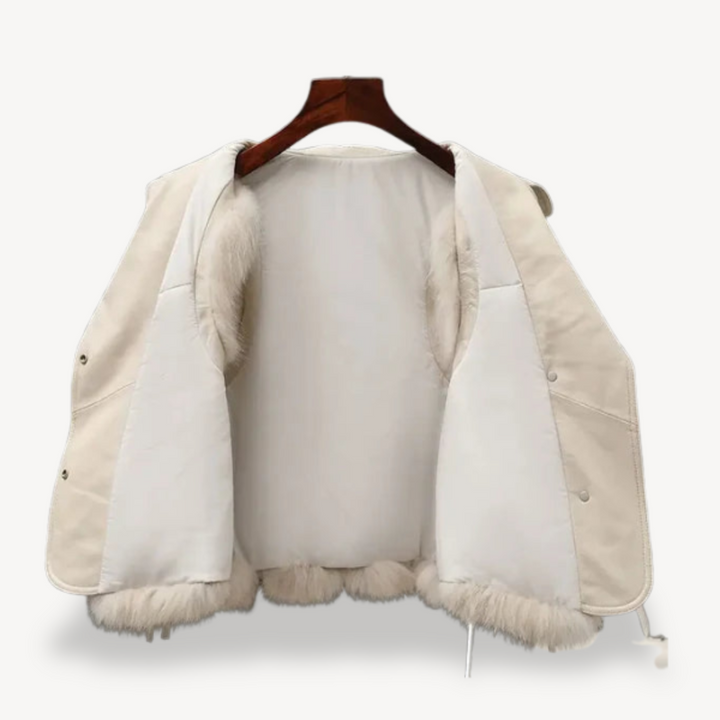 Faux Fur Leather Vest for Women | Loravelle