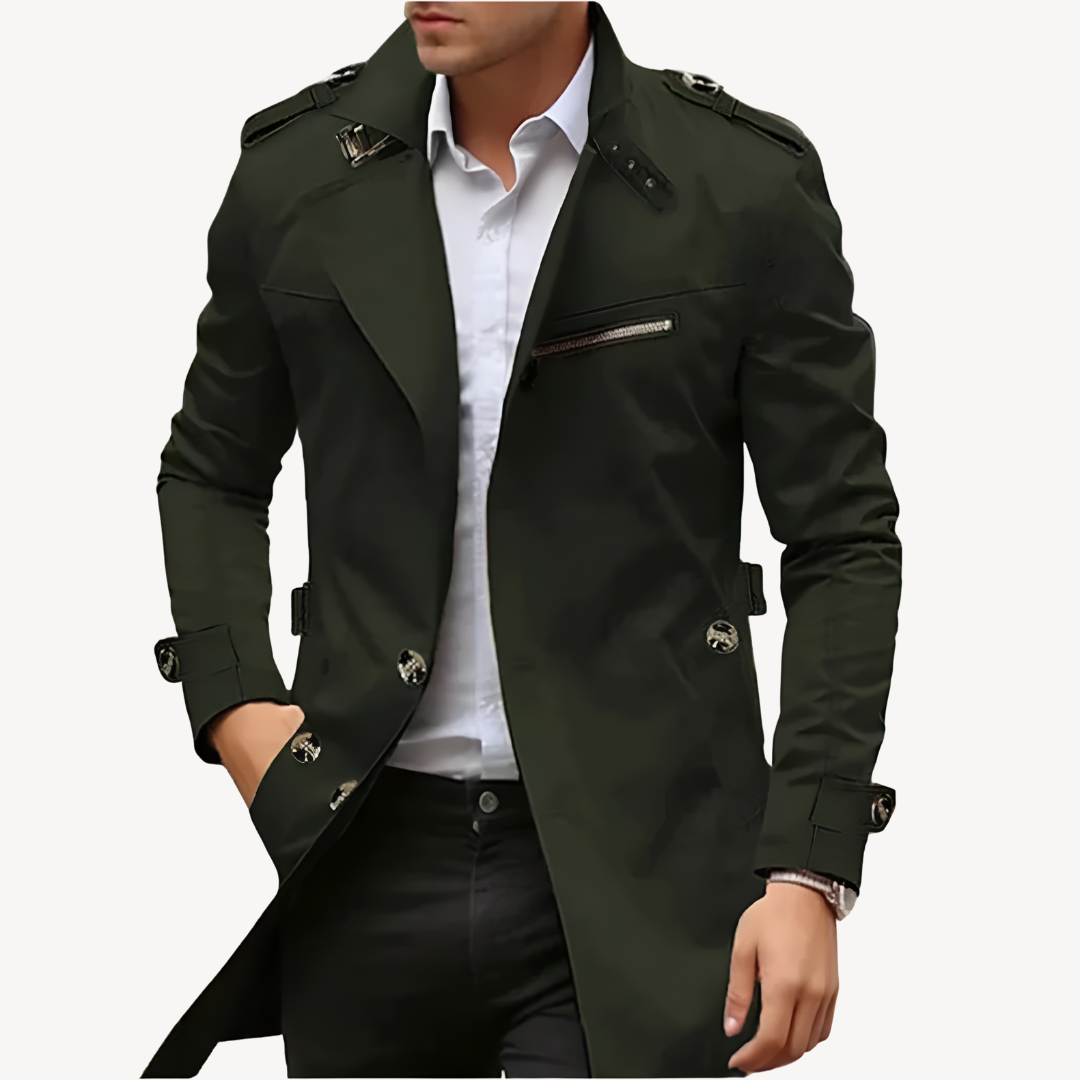 Men's Casual Slim Fit Trench Coat | Loravelle