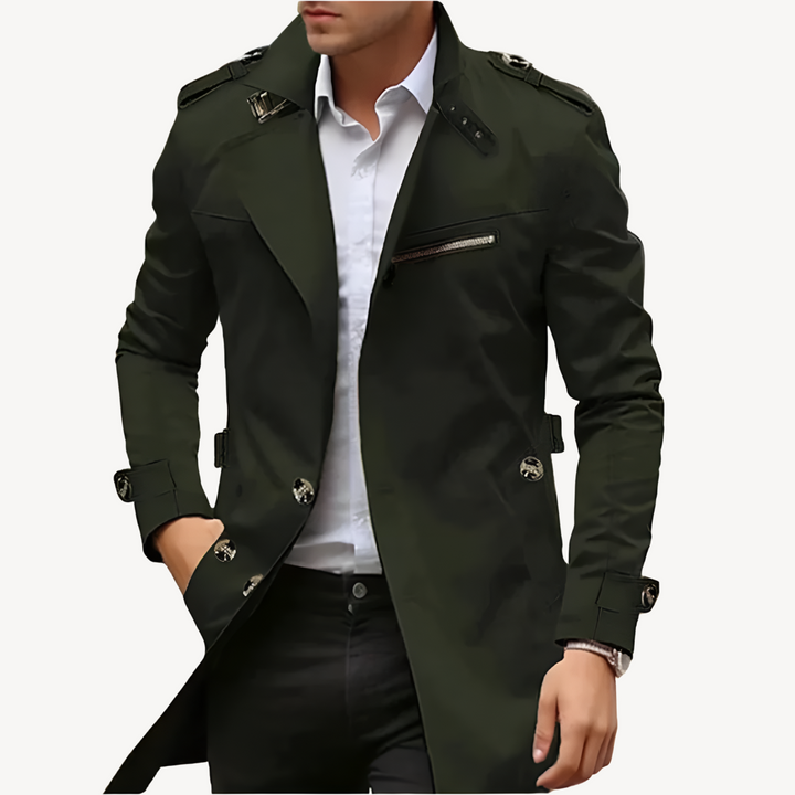Men's Casual Slim Fit Trench Coat | Loravelle