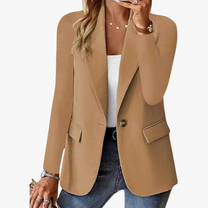Single Button Blazer Jacket Women | Loravelle