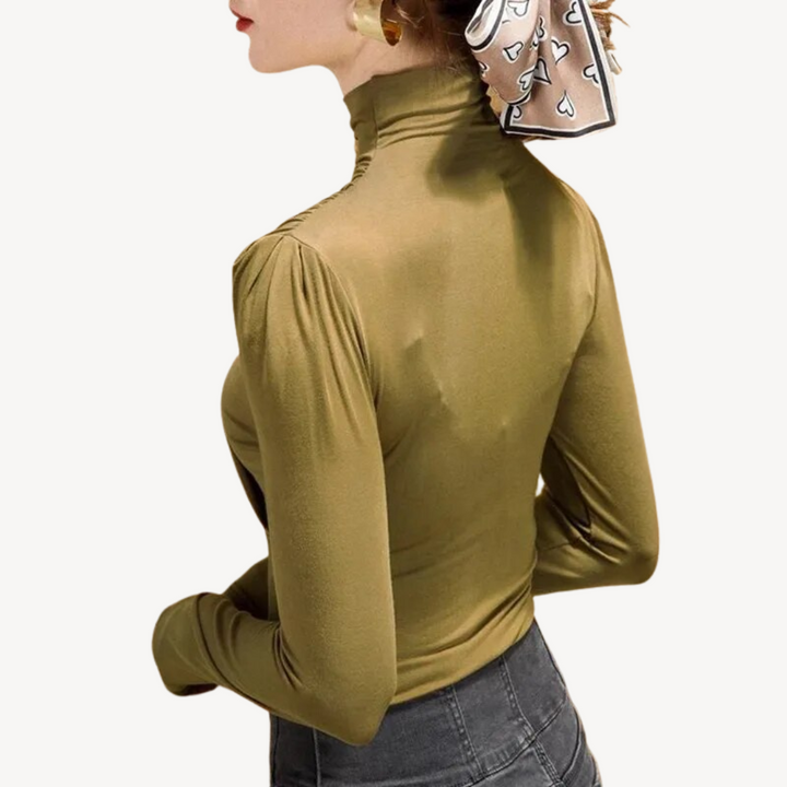 Pleated Long Sleeve Top for Women | Loravelle