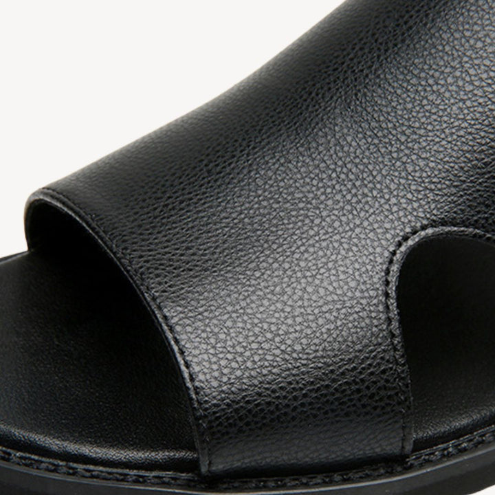 Men's Leather Orthopedic Slip-On Sandals | Loravelle