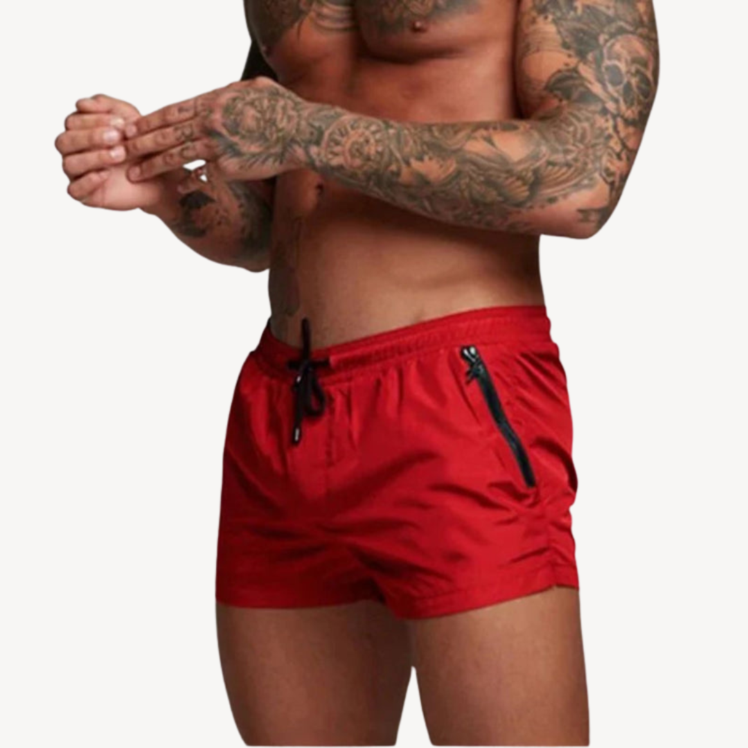 Men's Quick Dry Nylon Swim Shorts with Drawstring | Loravelle