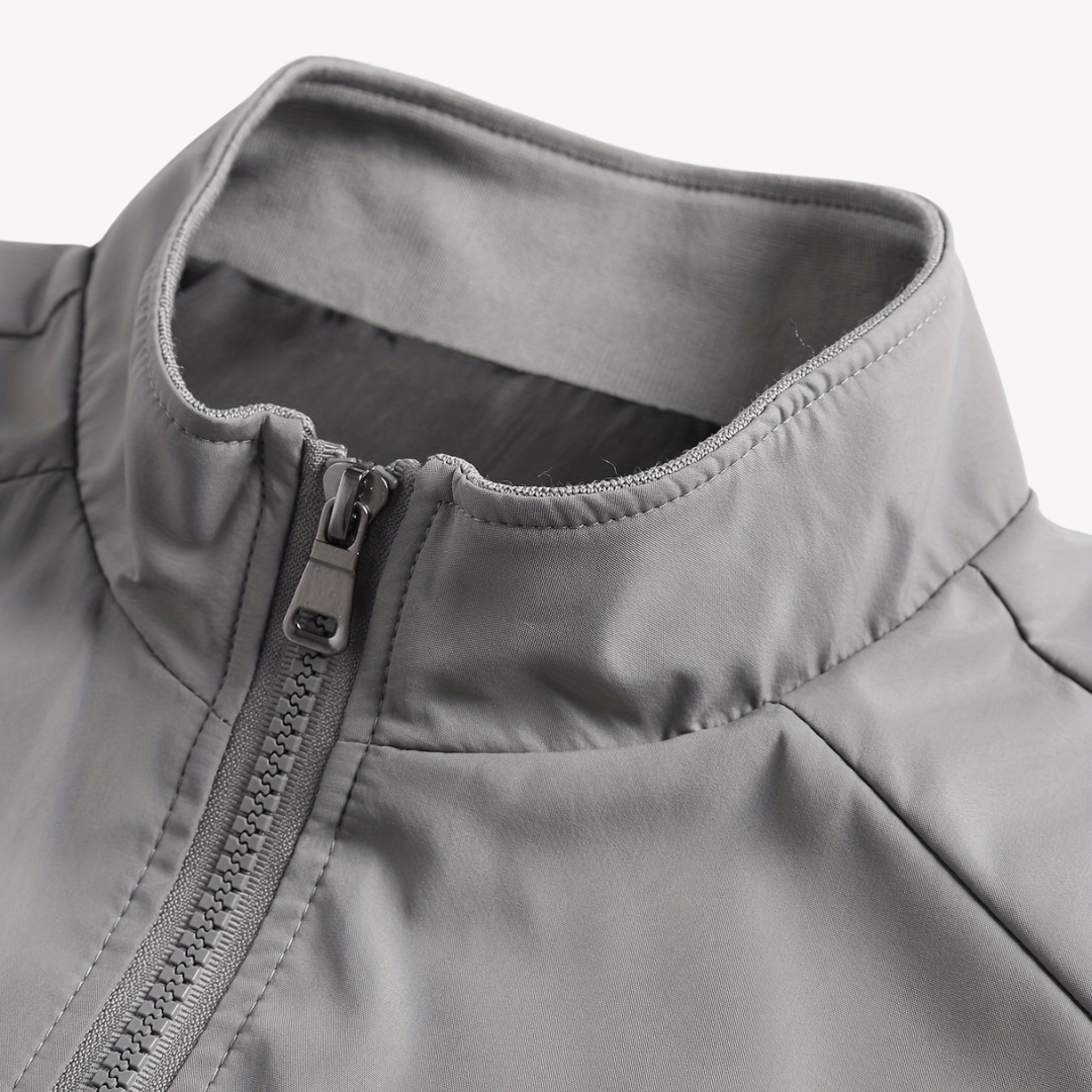 Men’s Polyester Casual Outerwear Zip Jacket | Loravelle