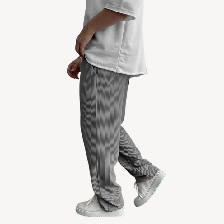 Men's Ribbed Drawstring Pants | Loravelle