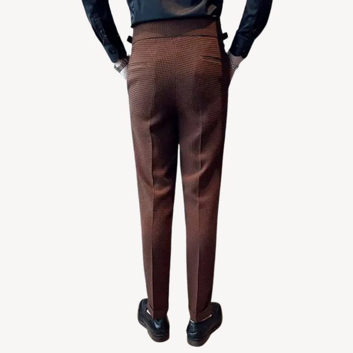 Men's Waffle Dress Pants Business Formal | Loravelle