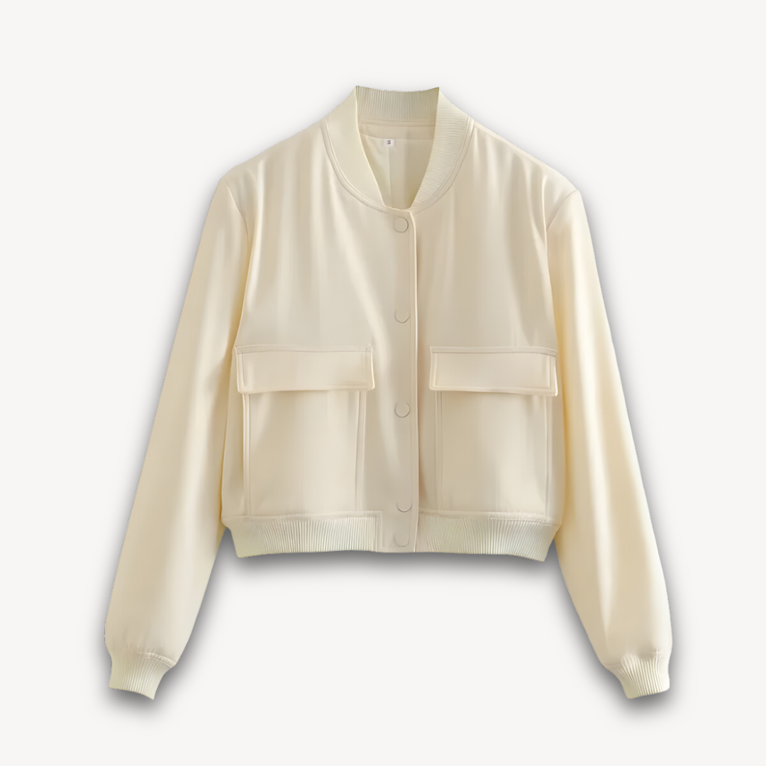 Loravelle | Women's Bomber Jacket - Lightweight Polyester - Stylish Casual Outerwear for Adults