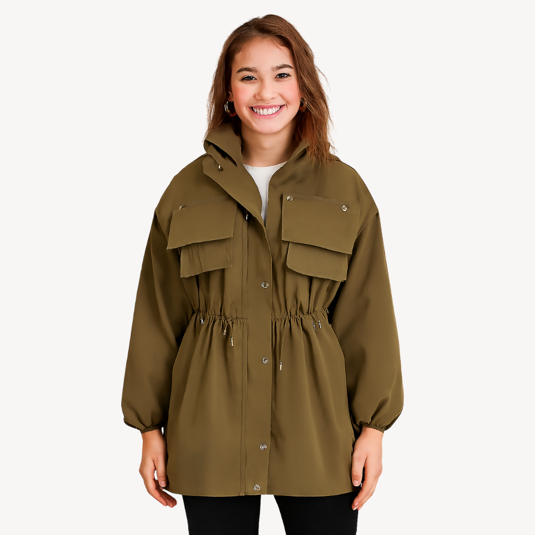 Casual Utility Jacket with Pockets for Women | Loravelle