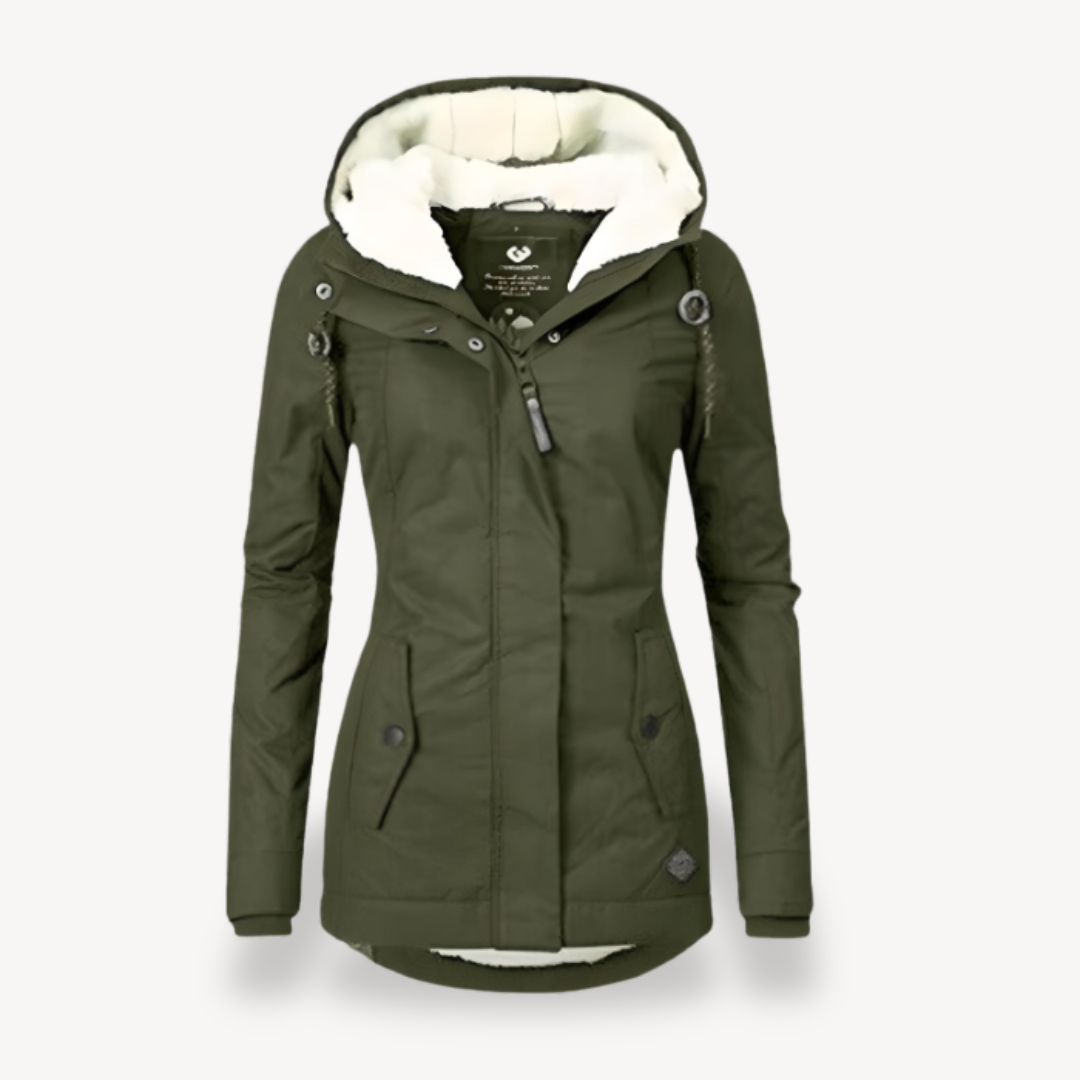 Women's Waterproof Winter Jacket with Hood | Loravelle