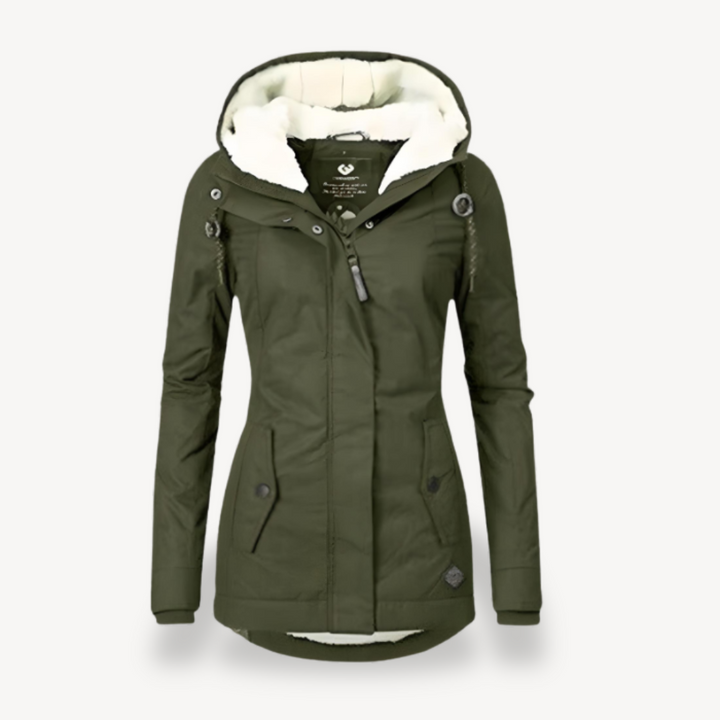 Women's Waterproof Winter Jacket with Hood | Loravelle