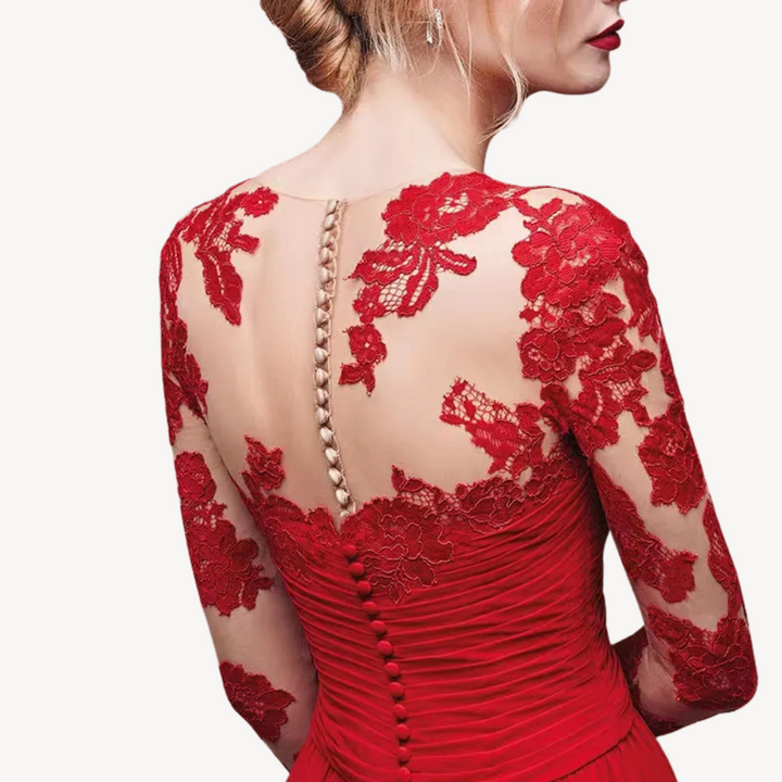 Women's Lace Long Sleeve Maxi Dress | Loravelle