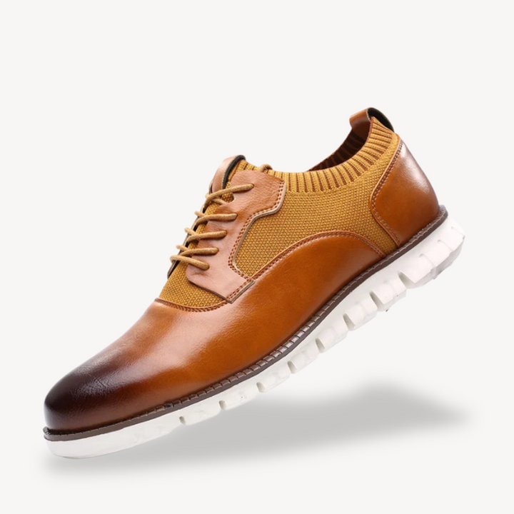 Men's Orthopedic Leather Walking Trainers | Loravelle