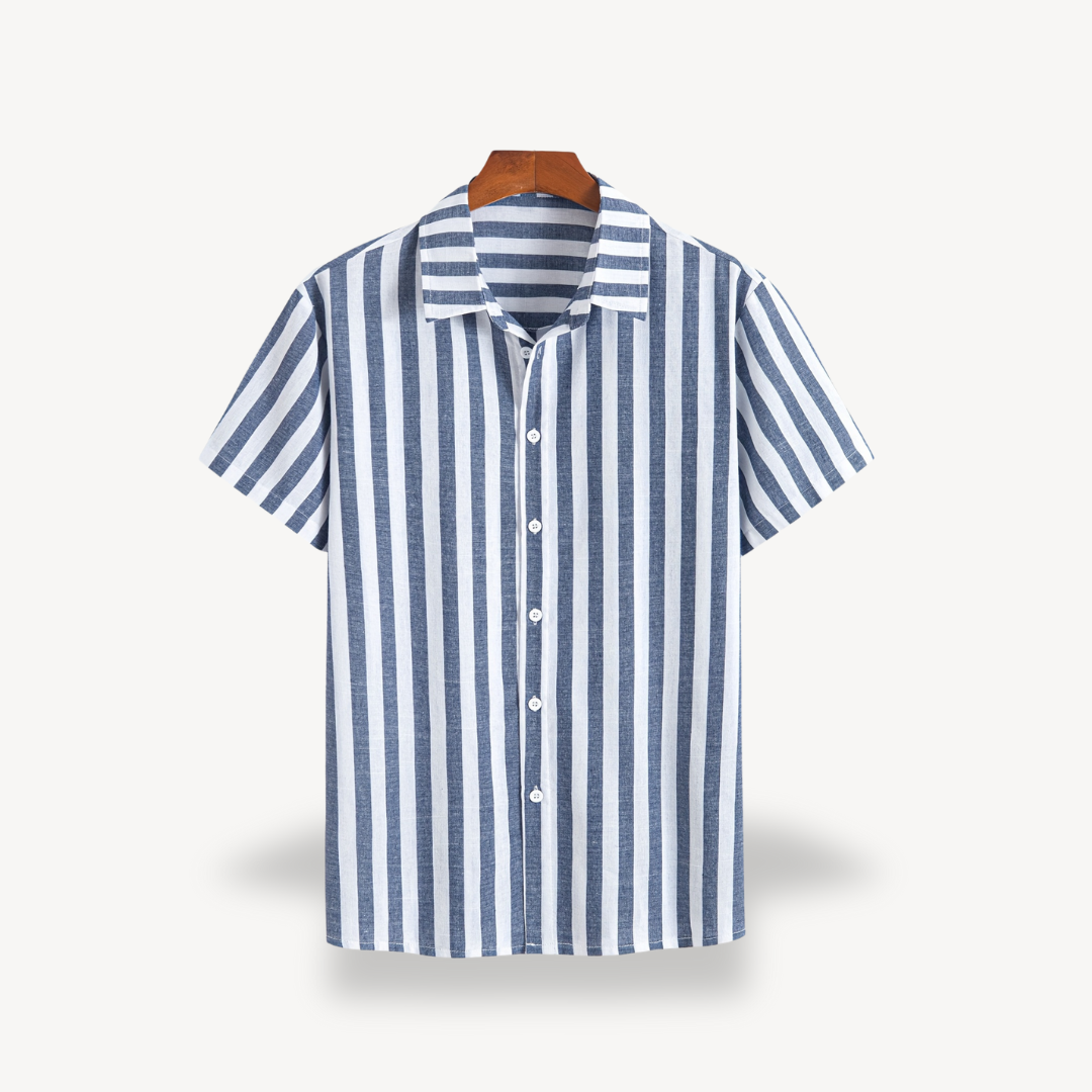Men's Striped Button-Down Shirt - Comfortable & Stylish | Loravelle