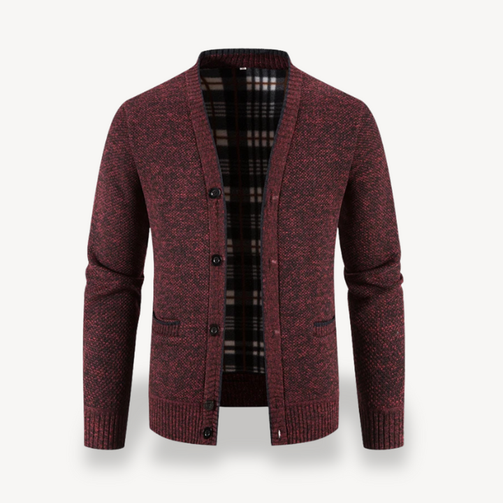 Fleece Lined Button Cardigan Jacket Men | Loravelle