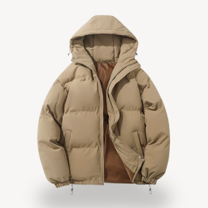 Men's Insulated Puffer Jacket with Hood | Loravelle