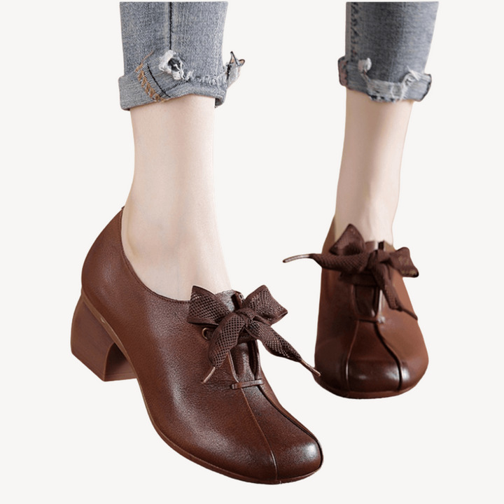 Orthopedic Bow-Detail Heels for Women | Loravelle