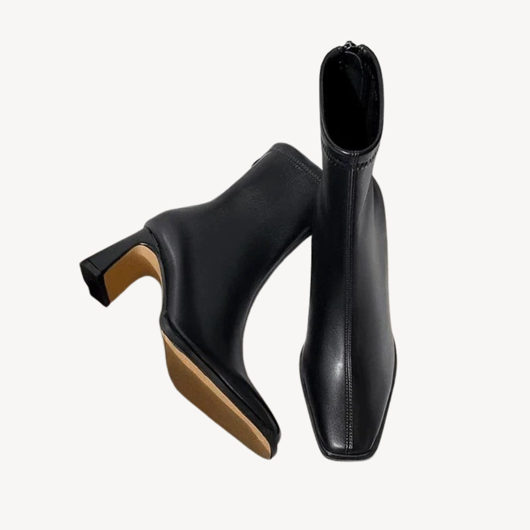 Orthopedic Square Toe Ankle Boots | Loravelle