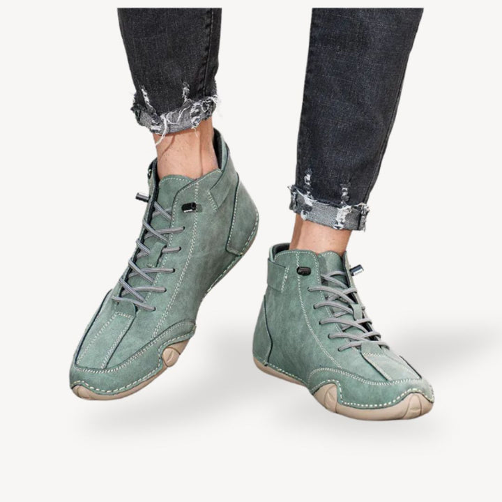 Men's Orthopedic Suede High Top Casual Shoes | Loravelle