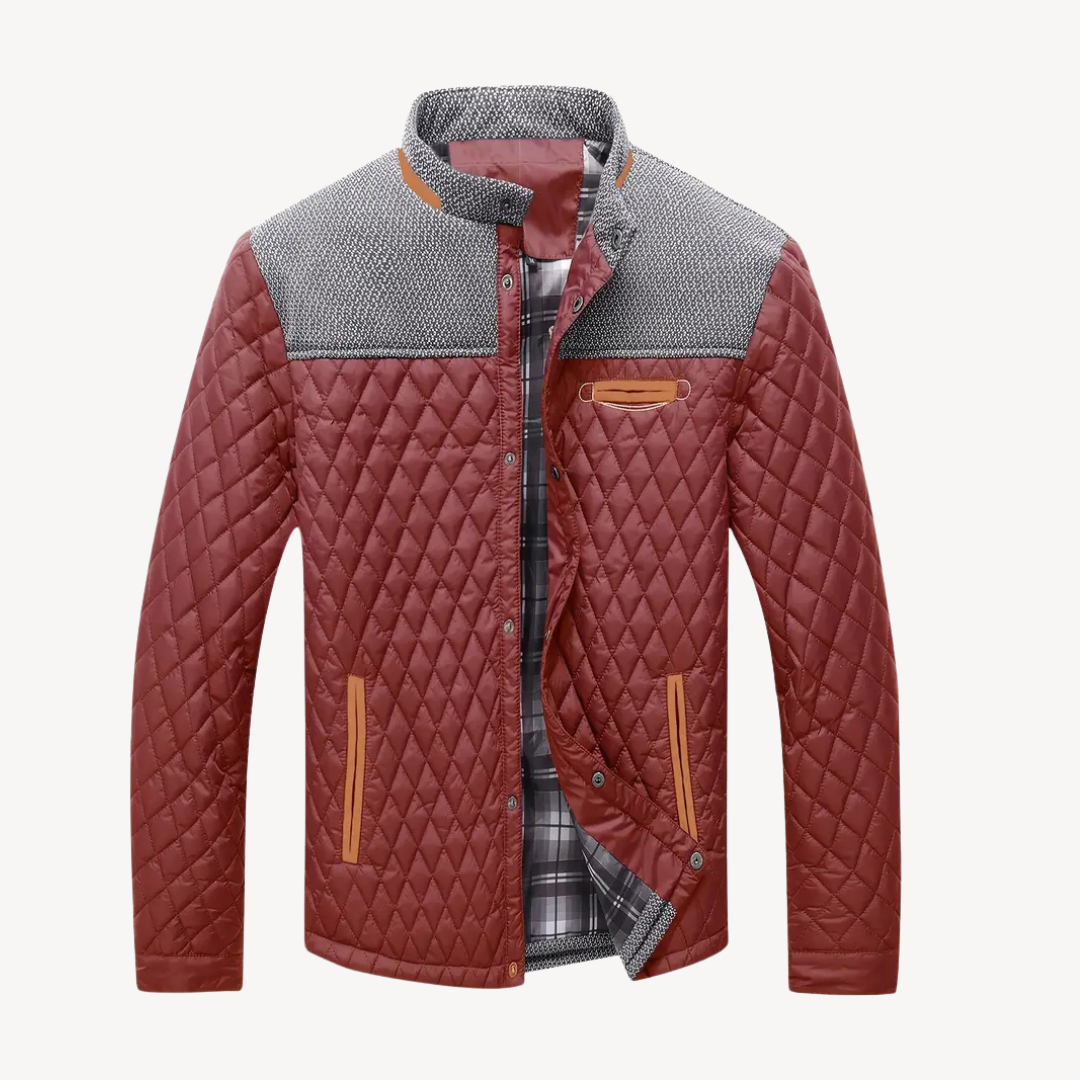 Quilted Colorblock Jacket Men | Loravelle