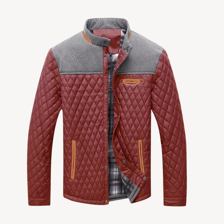Quilted Colorblock Jacket Men | Loravelle