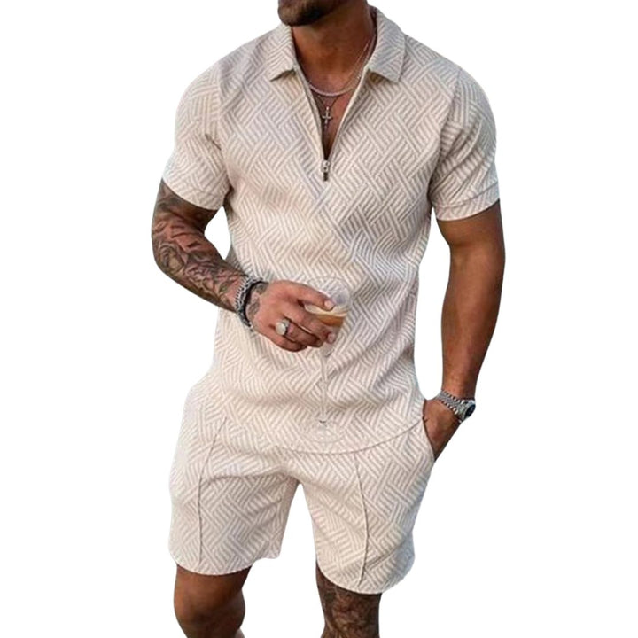 Men's Knit Polo Shorts Set | Loravelle